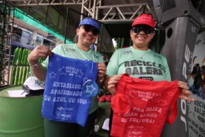 Imagem da notícia - Festival de Parintins 2025: Espaço Sustentável Recicla, Galera inaugura com troca de resíduos por brindes