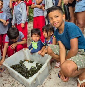 Soltura de quelônios mobiliza comunidades e fortalece conservação na RDS Puranga Conquista