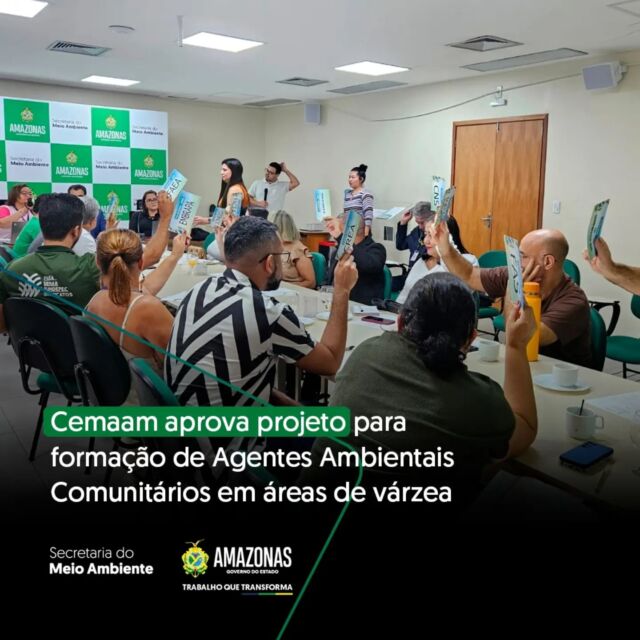✅ O Conselho Estadual de Meio Ambiente do Amazonas (Cemaam) aprovou com unanimidade o financiamento do projeto “FACOM – Formação de agentes ambientais comunitários em áreas de várzea”. 

O projeto foi submetido pela Fundação de Apoio ao Ensino, Pesquisa, Extensão e Interiorização do Instituto Federal do Amazonas (Ifam). Tem como objetivo capacitar 600 Agentes Comunitários Ambientais de forma direta em áreas de grande pressão de desmatamento em várzea na região metropolitana.

Para tanto, serão destinados recursos de R$ 1.002.098,86, por meio do Fundo Estadual de Meio Ambiente (Fema). 🌿🌳

#SemaAmazonas #GovernoDoAmazonas #GovAm #MeioAmbienteAm #Cemaam #Facom #Fema